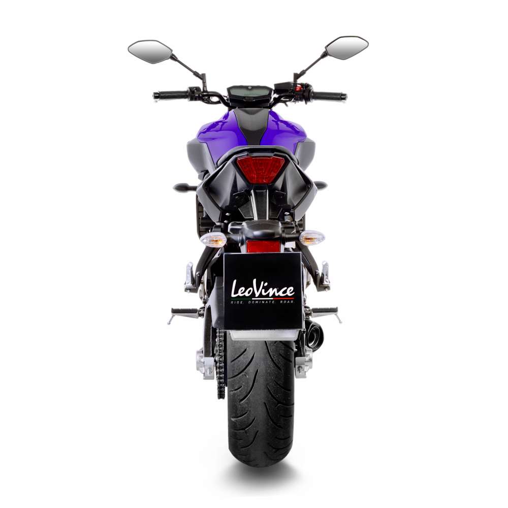 LeoVince Komplettanlage LV One Evo für Yamaha MT-07 /Tracer 700 /XSR 700, silber, E-Gutachten