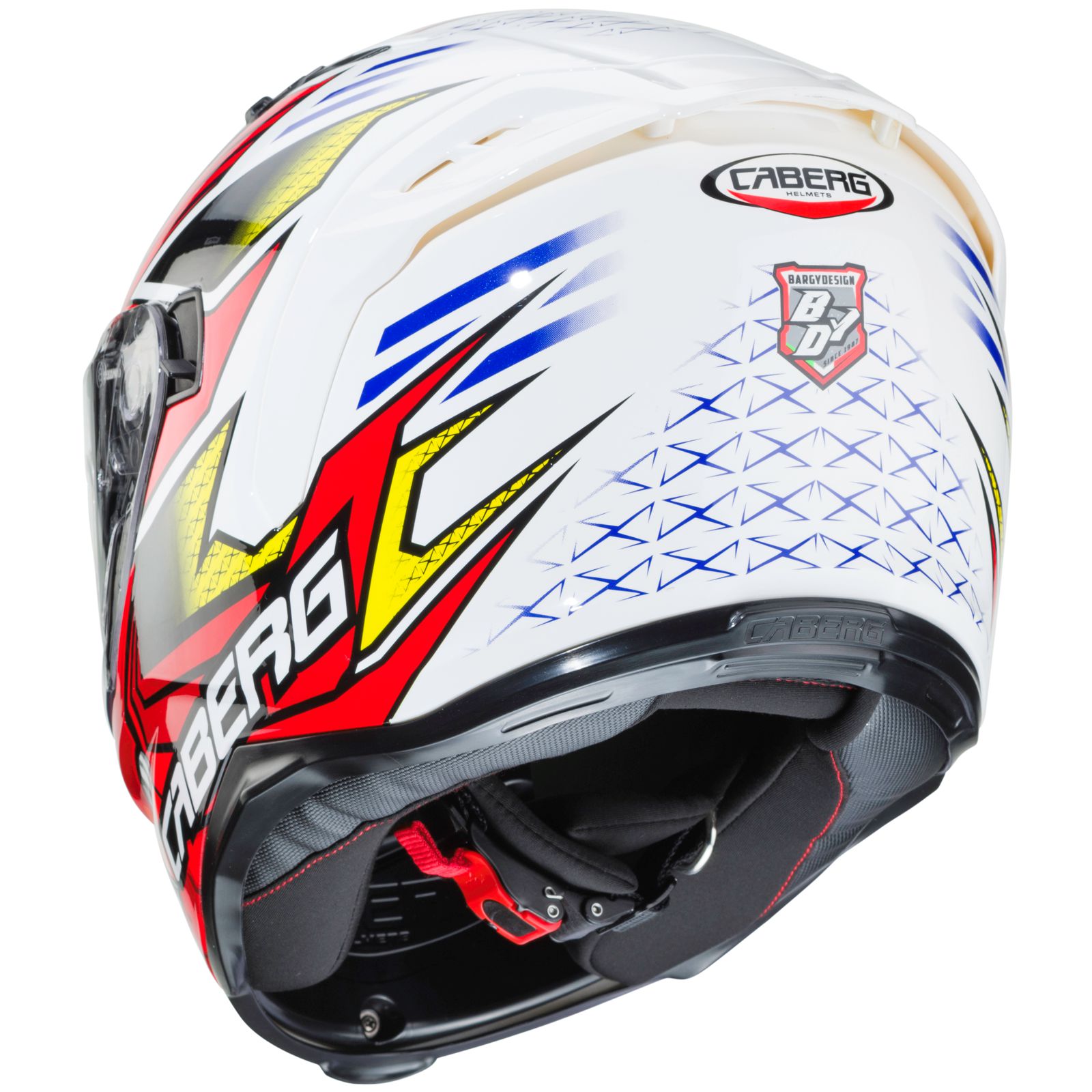 Caberg Helm Avalon Giga, weiß/rot-gelb