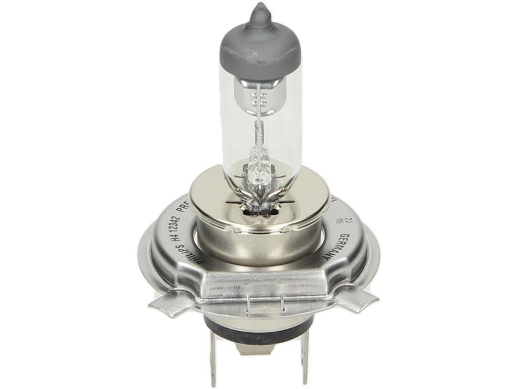 Philips Leuchtmittel, Glühlampe, H4, Vision+30% mehr Licht, 12 V, 60/55 W, P43t