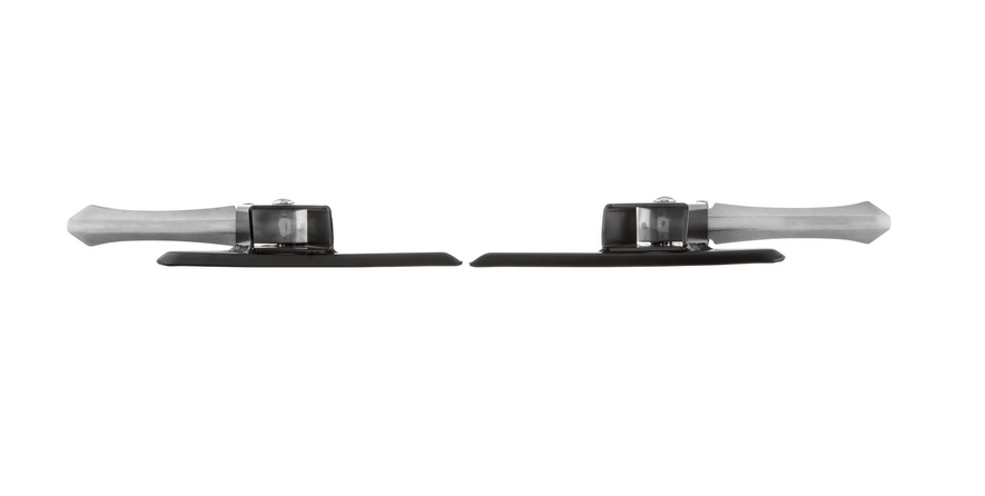 Fußrasten rechts und links für Vespa LX /​LXV /​S 50-150ccm, schwarz/silber