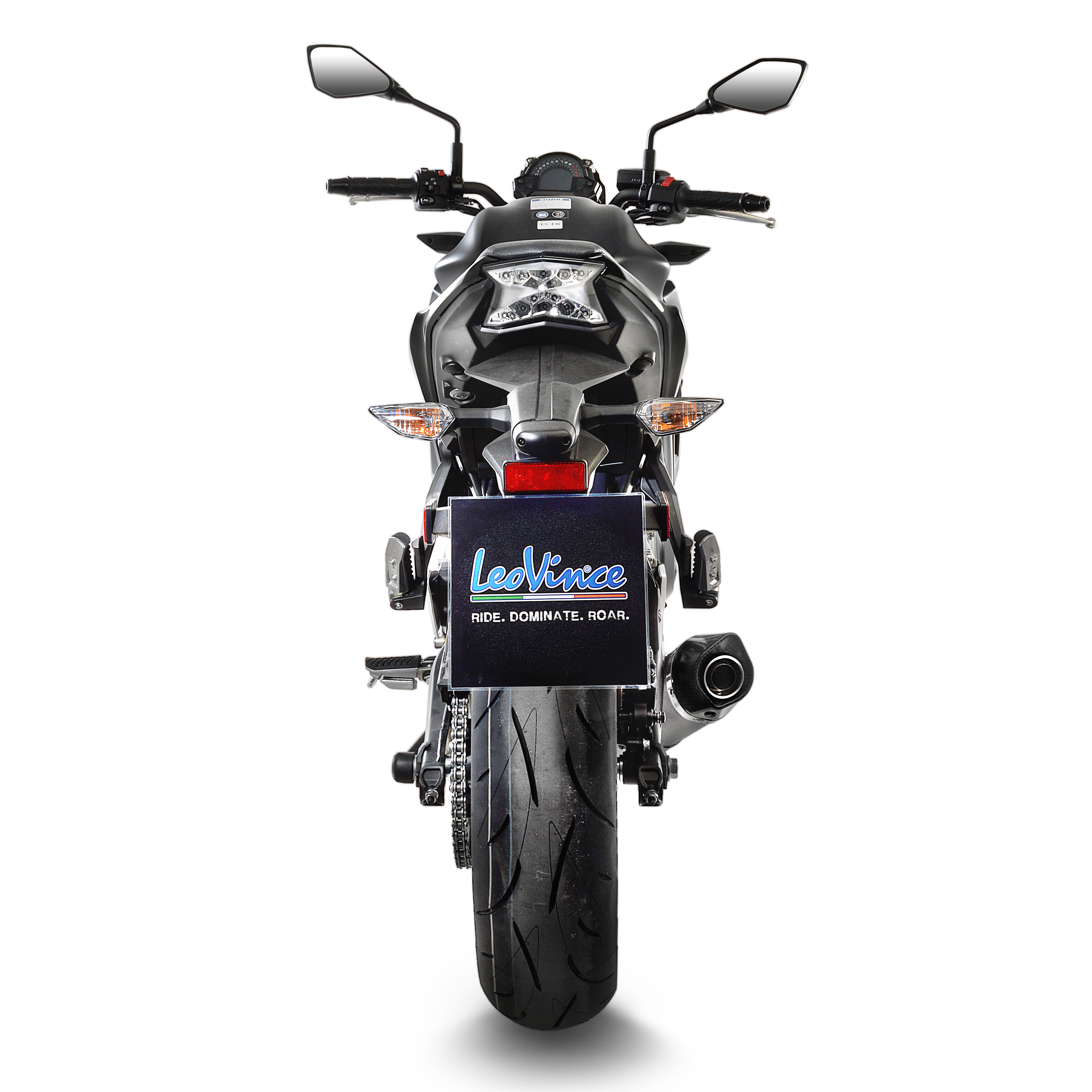 LeoVince Auspuffanlage SBK LV One Evo 2, Carbon, Komplettanlage für Z 650 / Ninja 650 (Bj.17-19)