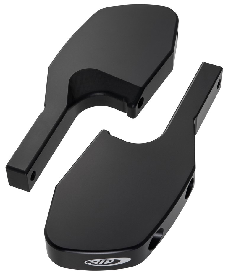 Fußrastenadapter Sozius für Vespa GTS/​GTS Super/​GTV/​GT 60/​GT/​GT L 125-300ccm, schwarz matt