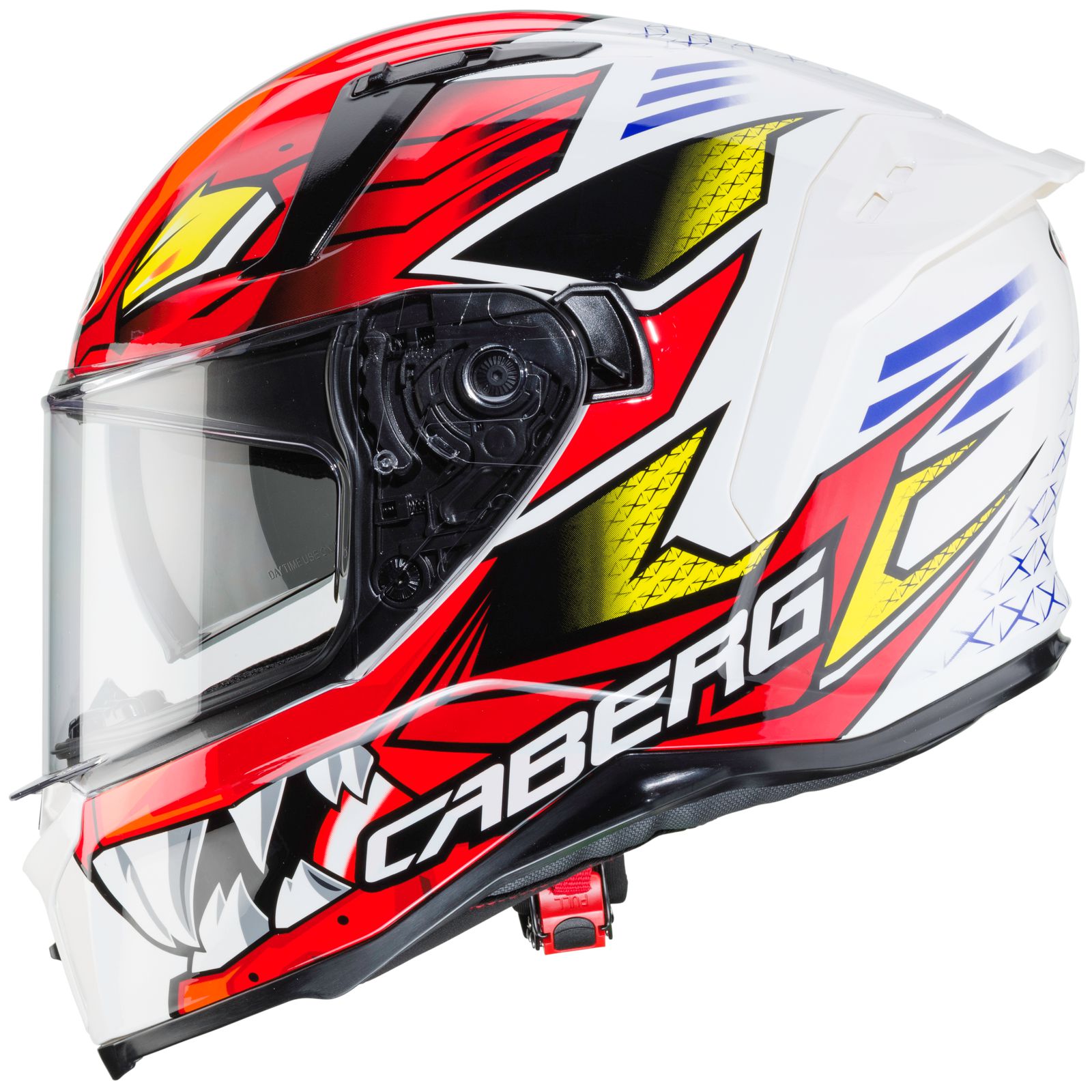 Caberg Helm Avalon Giga, weiß/rot-gelb