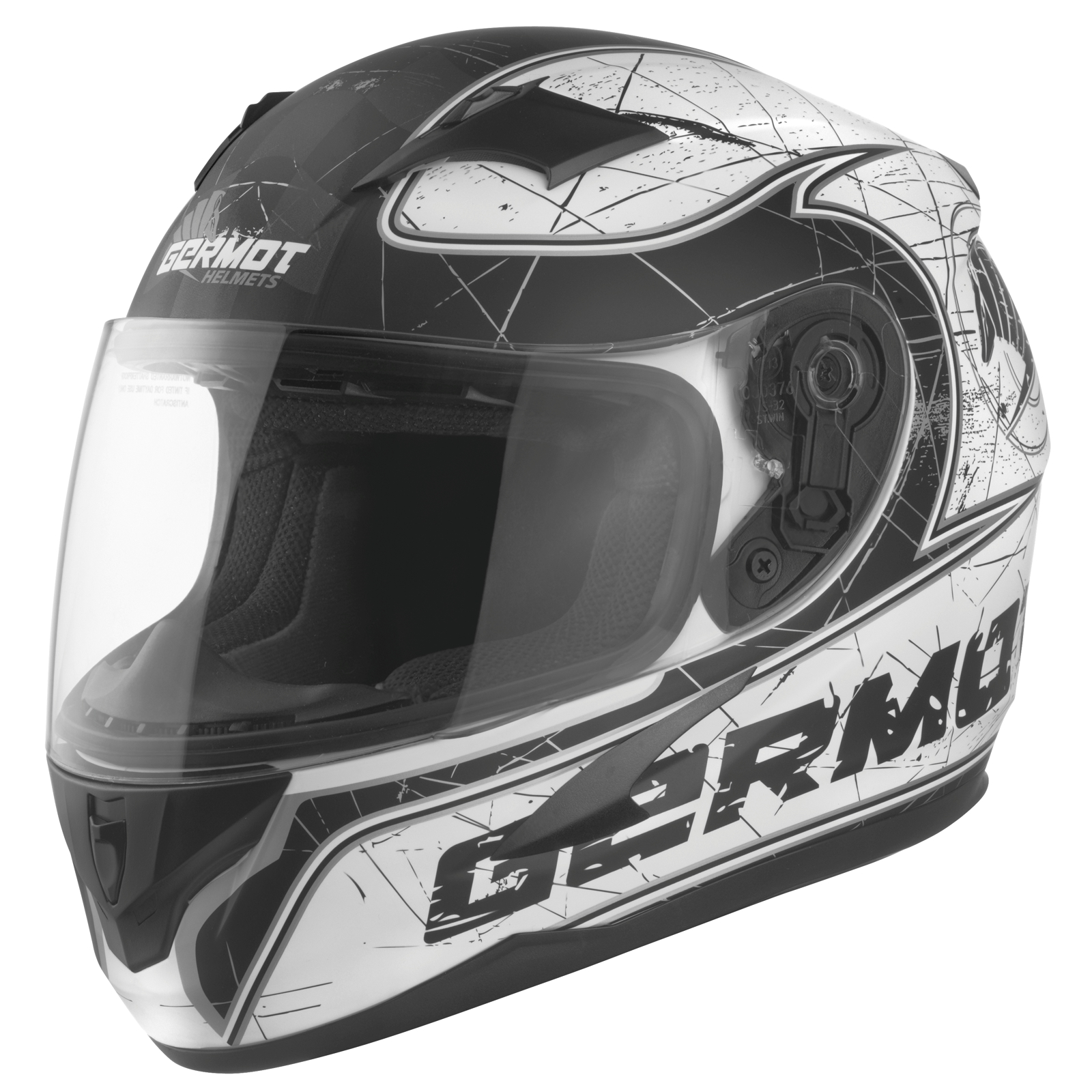 Germot Junior Helm GM 420, matt-weiß/schwarz