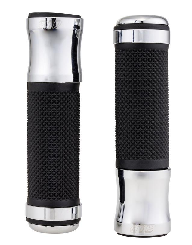 Griffe Ø 24/24 mm, L 125 mm für Vespa PX 125-200ccm, schwarz/chrom