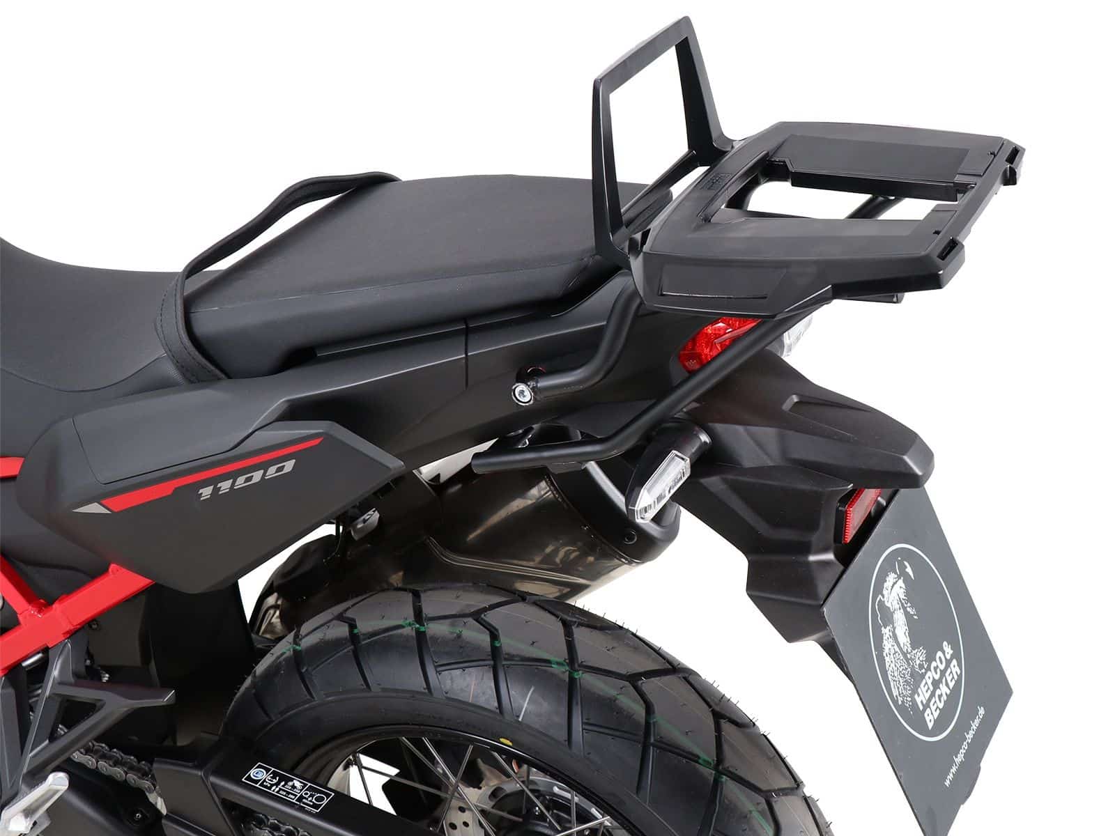 Alurack Topcaseträger schwarz für Honda CRF 1100 Africa Twin (20-21) Hepco & Becker