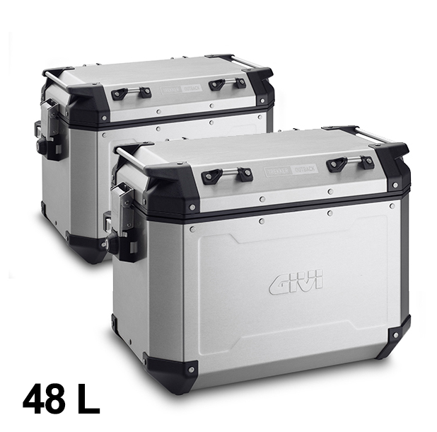 Givi Alu-Seiten-Koffer Satz Trekker Outback 48L Monokey