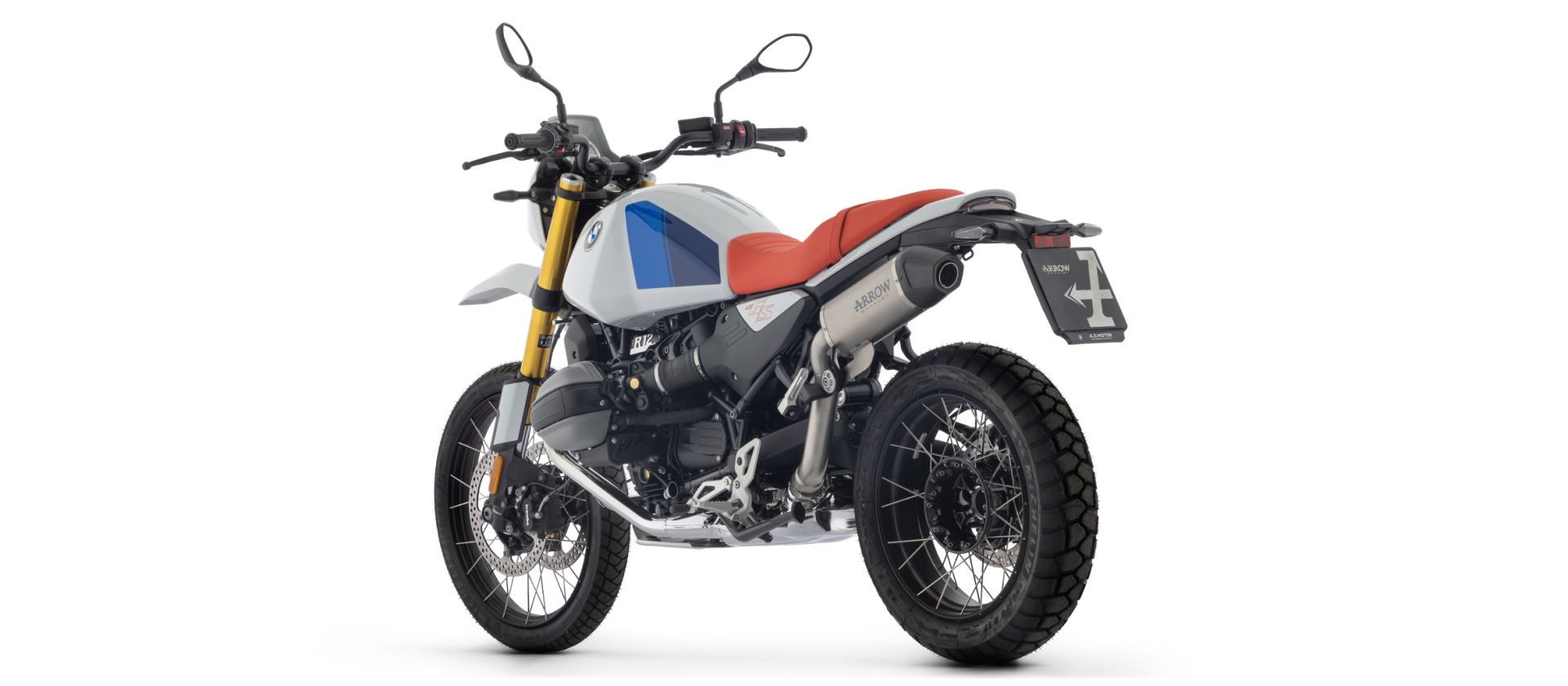 ARROW Auspuff INDY RACE EVO Titan mit Carbon-Endkappe für BMW R12 G/S (25-)