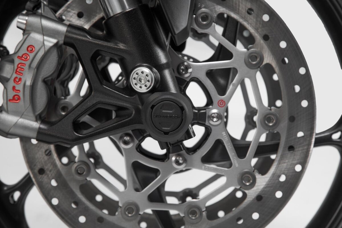 SW-Motech Sturzpad-Kit für Vorderachse schwarz für Yamaha MT-09 /Tracer, XSR 900