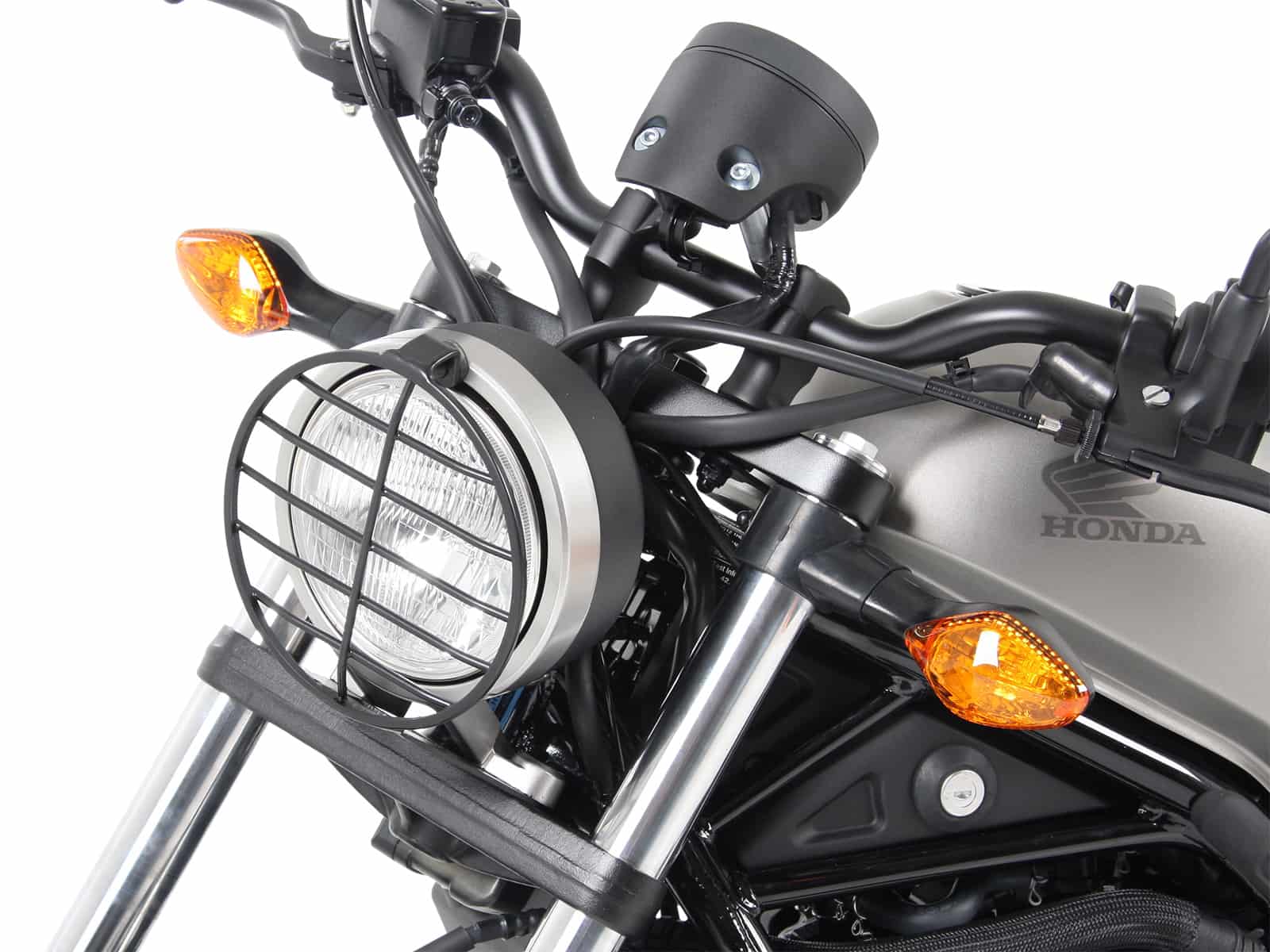 Lampenschutzgitter schwarz für Honda CMX 500 Rebel (17-19) Hepco & Becker