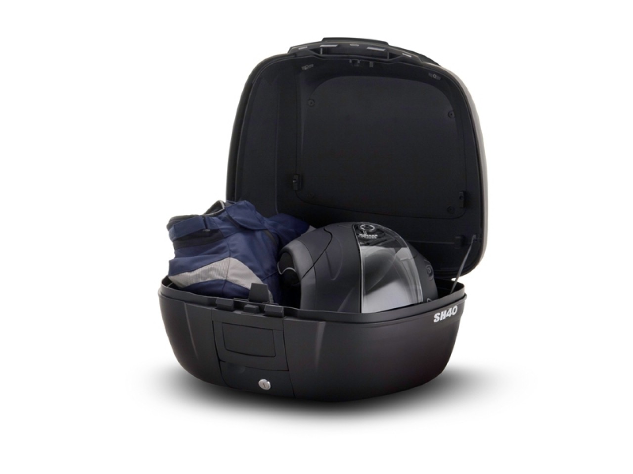 Shad Top Case SH40, Alu-Optik / schwarz, 40l