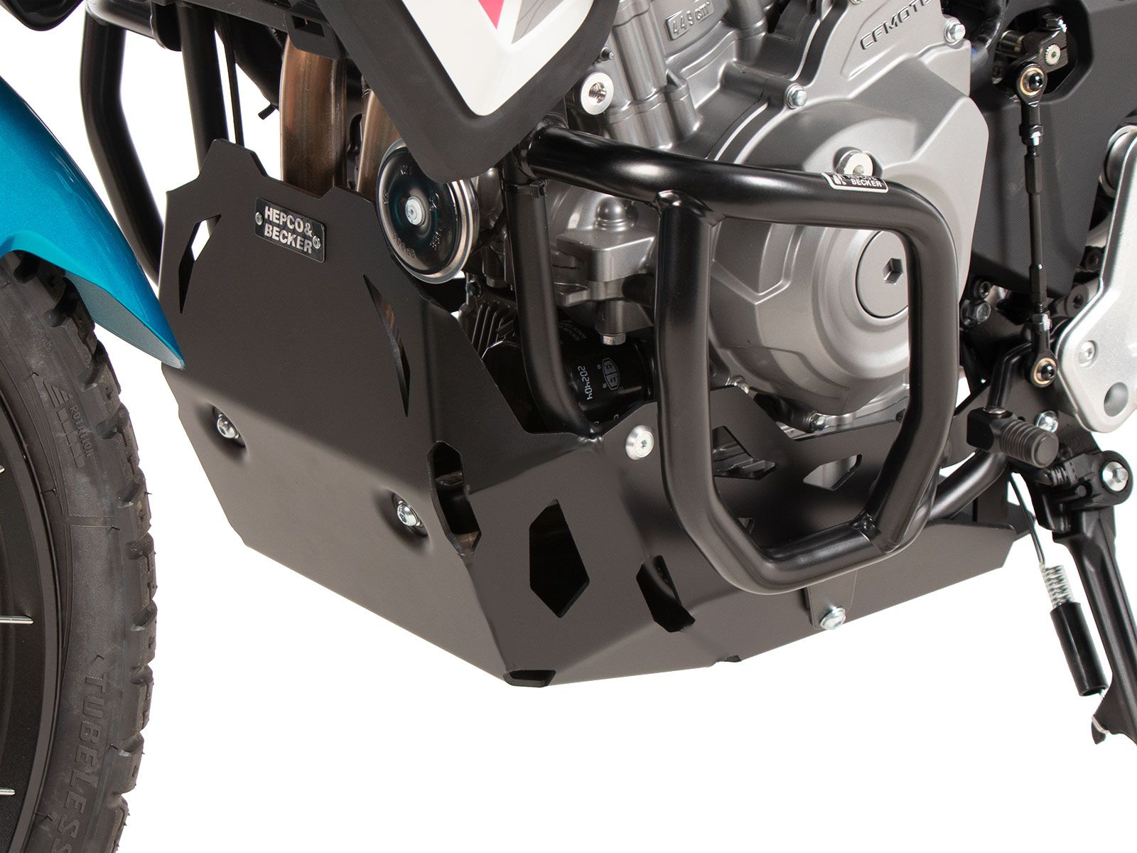 Motorschutzplatte schwarz für CFMoto 450 MT (24-) Hepco & Becker