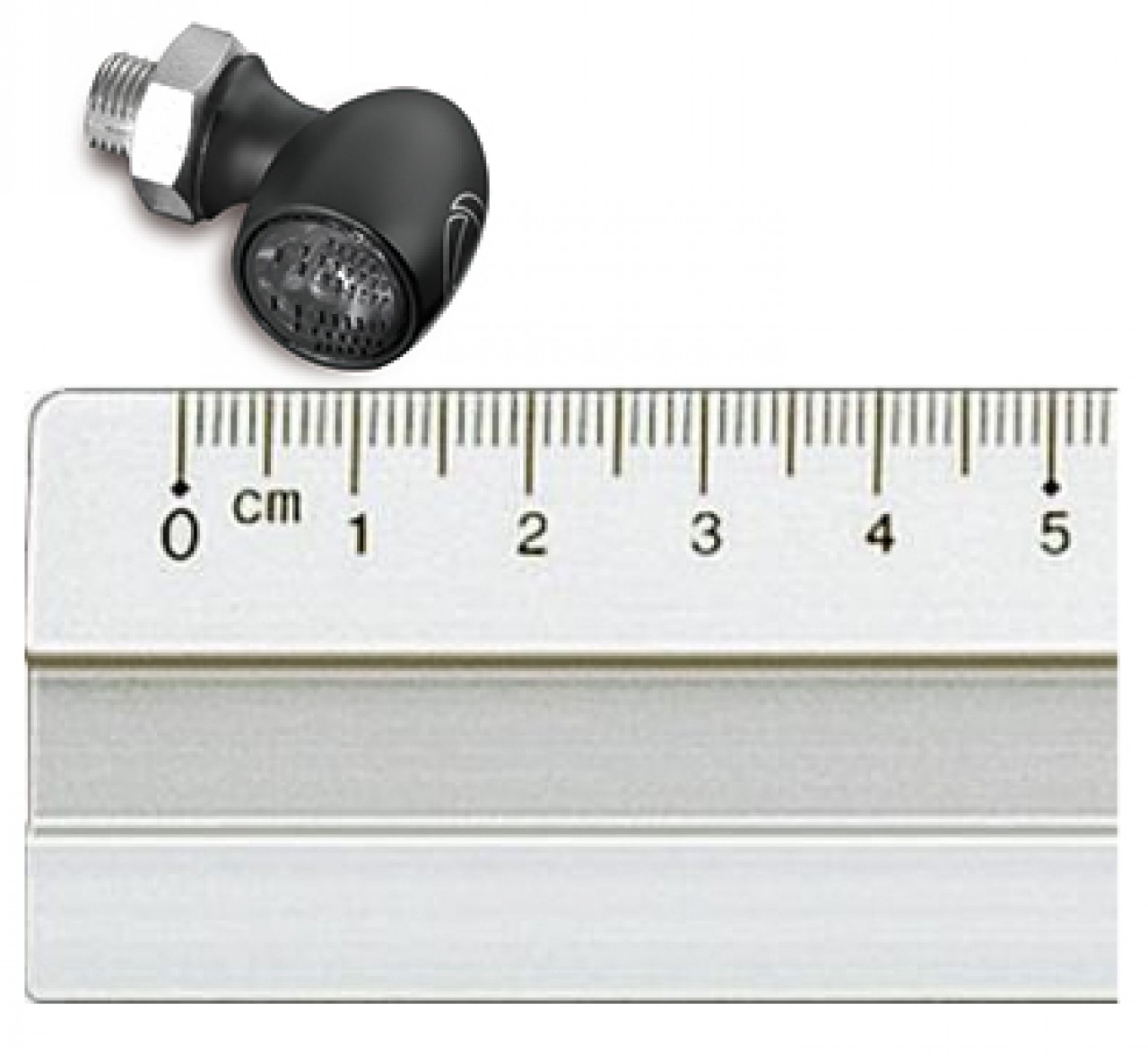 Kellermann Blinker, Atto Dark, Aluminium, LED, V/H, L/R 12 V, schwarz seidenmatt, M5x0,5x6,5
