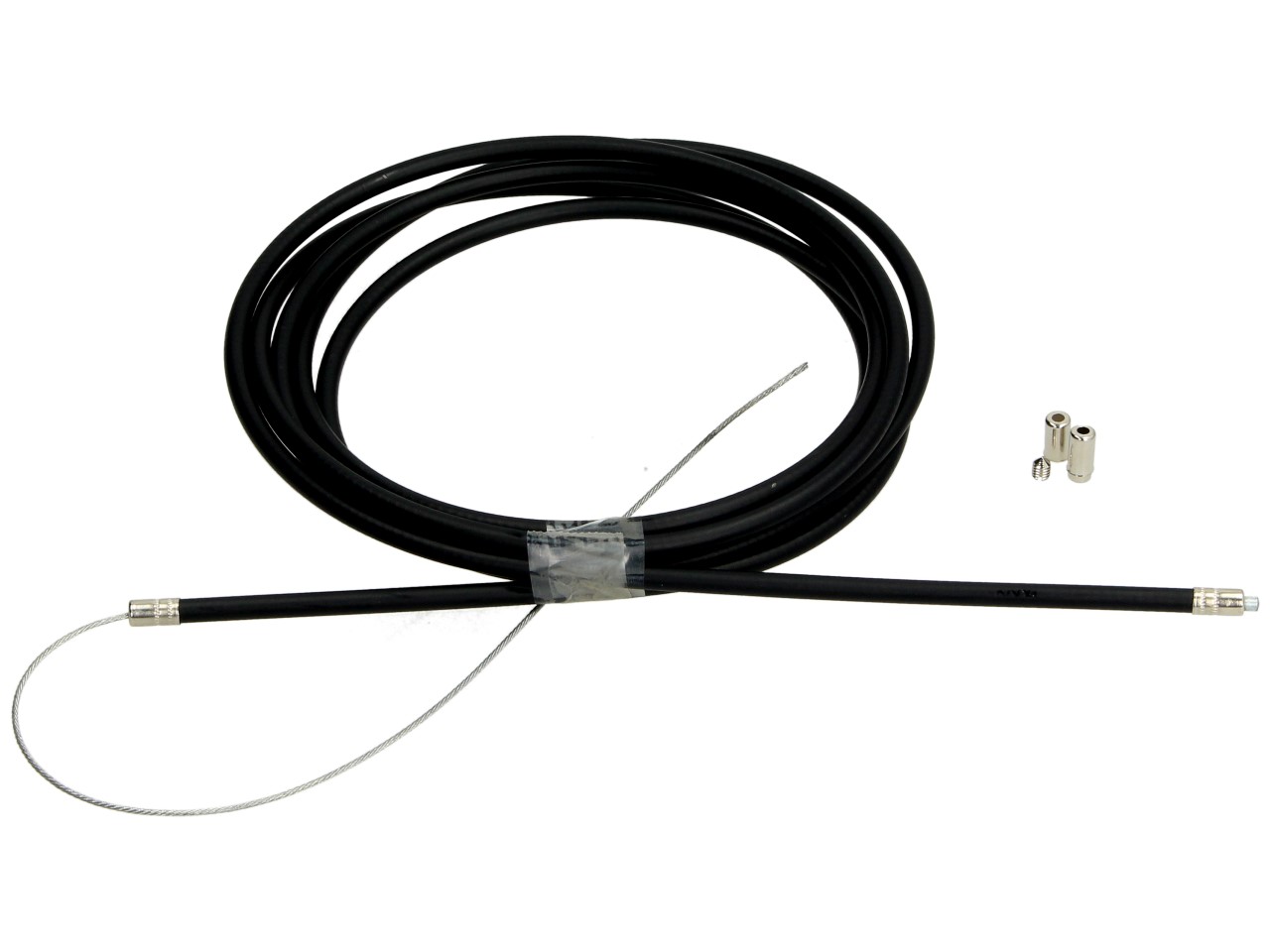 Sceed42 Gaszug, 220 cm, Reparaturzug für Gaszug universal, mit Teflonseele & Schraubnippel