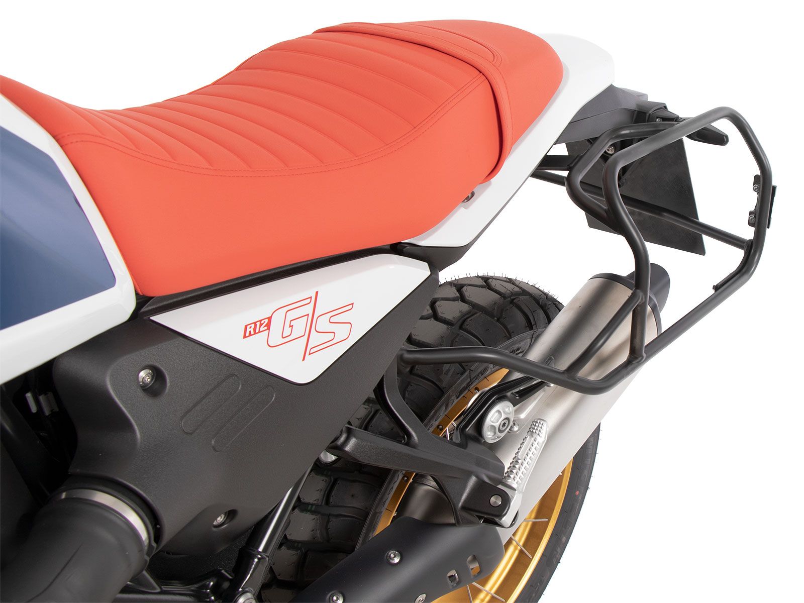 Kofferträgerset Cutout inkl. Kofferset Xplorer Cutout silber für BMW R 12 G/S (25-) Hepco & Becker