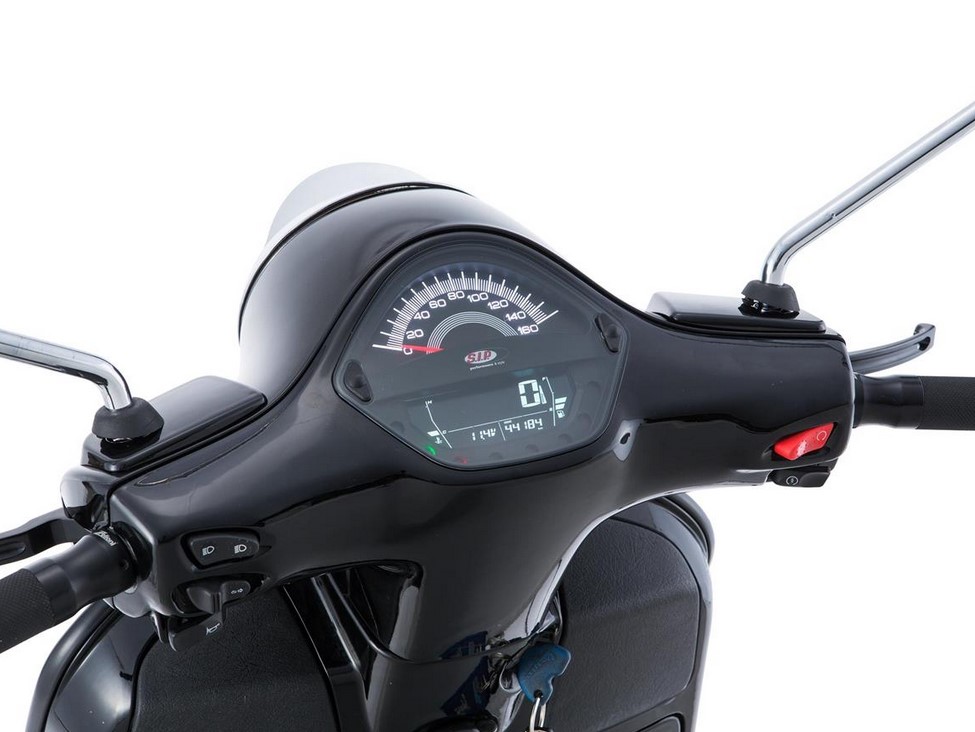Drehzahlmesser/Tacho für Vespa GTS/​GTS Super/​GTS SuperSport, i.e., 125-300ccm (-'14), schwarz