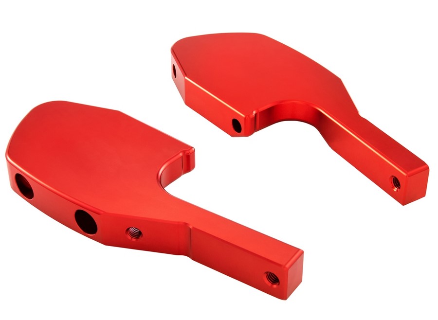 Fußrastenadapter Sozius für Vespa GTS/​GTS Super/​GTV/​GT 60/​GT/​GT L 125-300ccm, rot