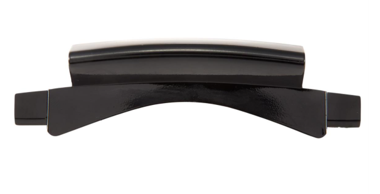 Verbindungsstück Monoschlitzrohr Beinschild schwarz glänzend für Vespa Primavera/​Sprint 50-150ccm