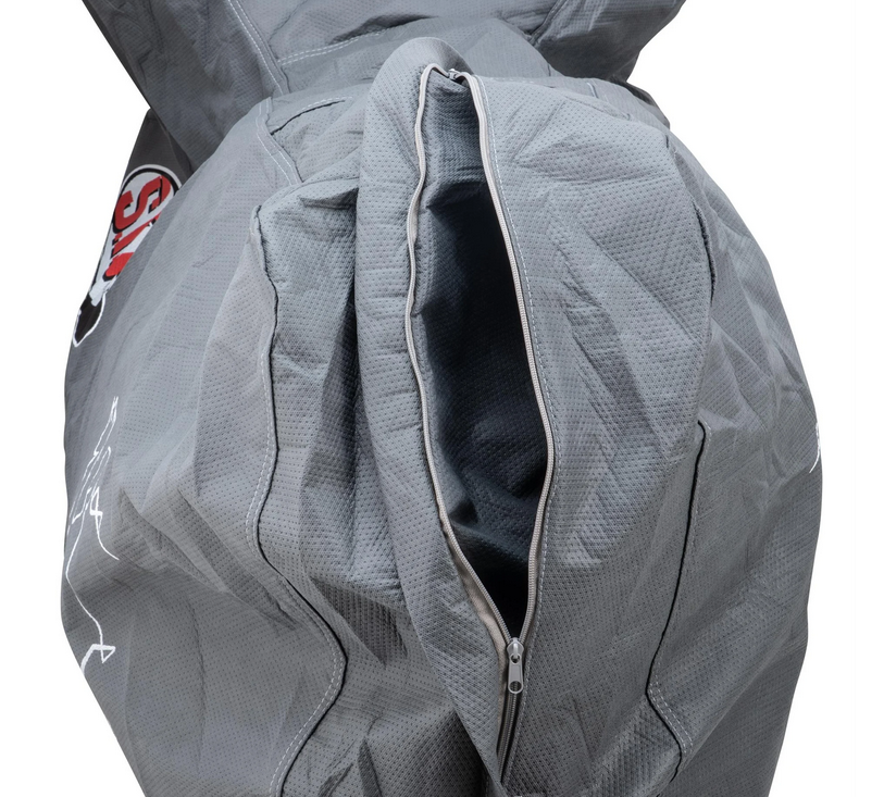 Faltgarage Indoor PREMIUM 2.0 für Vespa ET2/​ET4/​LX/​LXV/​S/​Primavera/​Sprint, Größe L, grau