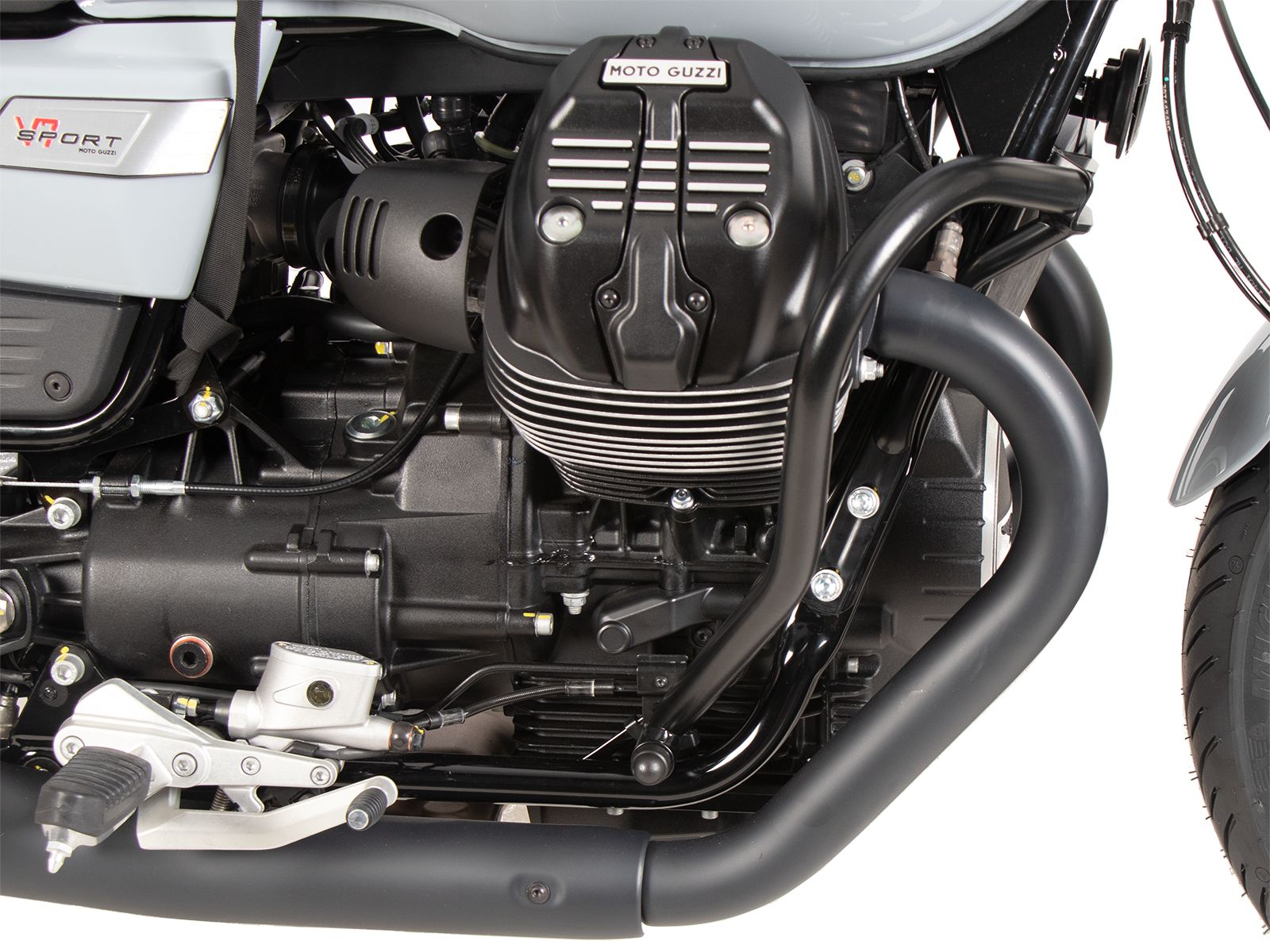 Motorschutzbügel schwarz für Moto Guzzi V7 850 Stone (25-) Hepco & Becker