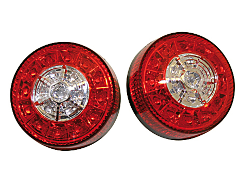 HIGHSIDER smart LED Rück-, Bremslicht, Blinker Für ATV Schwarz/Rot 3in1, E-Geprüft (Paar)