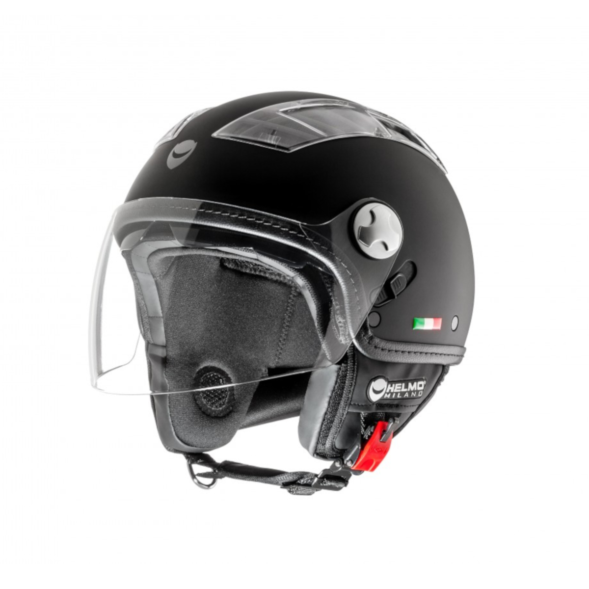 Helmo Milano Demi Jet, Turbine, schwarz matt