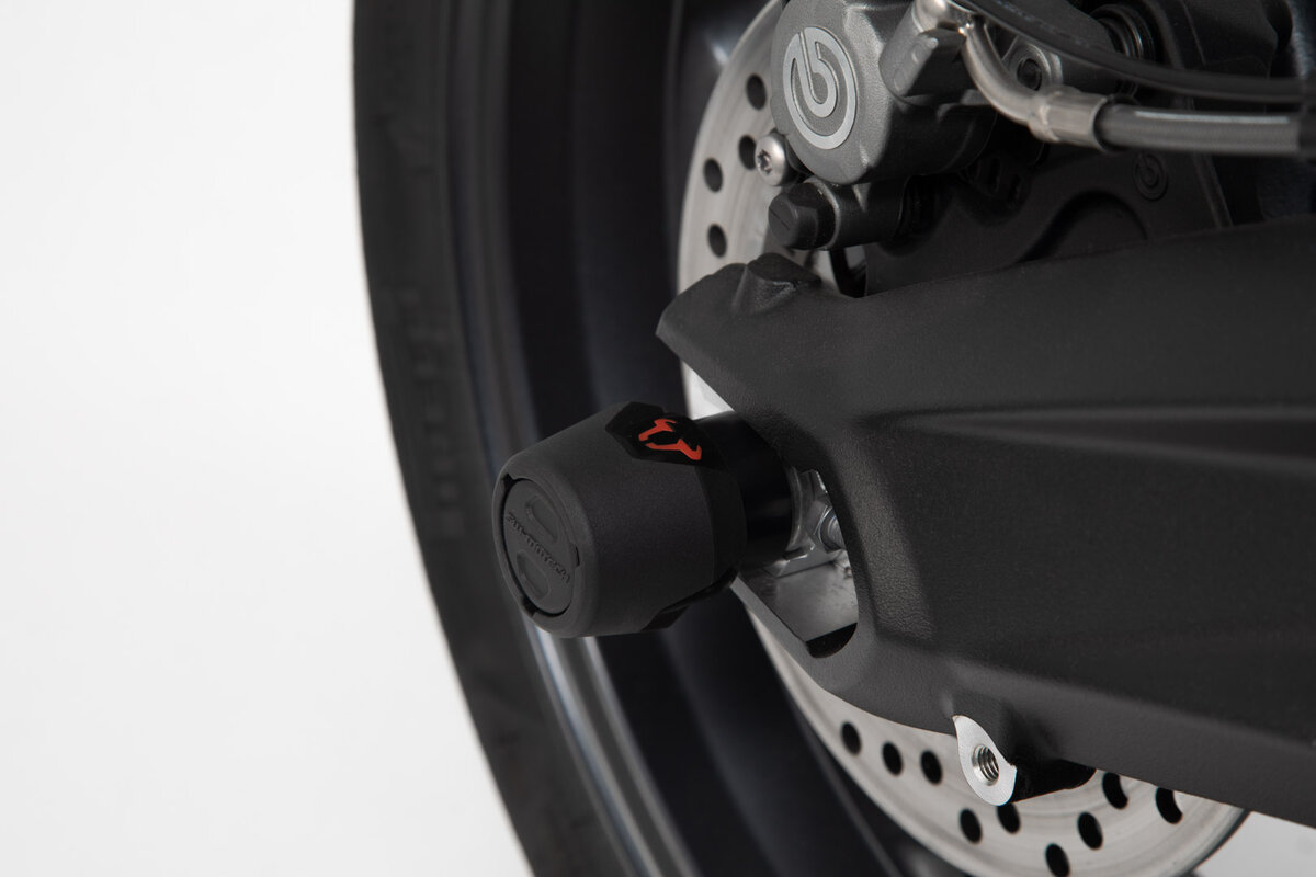SW-Motech Sturzpad-Kit für Hinterachse schwarz für Yamaha MT-09 /Tracer, Tracer 900, XSR 900