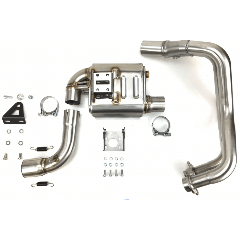 IXIL RB Komplettanlage mit Kat für Yamaha XSR 700, Edelstahl, E-geprüft, Euro3+4