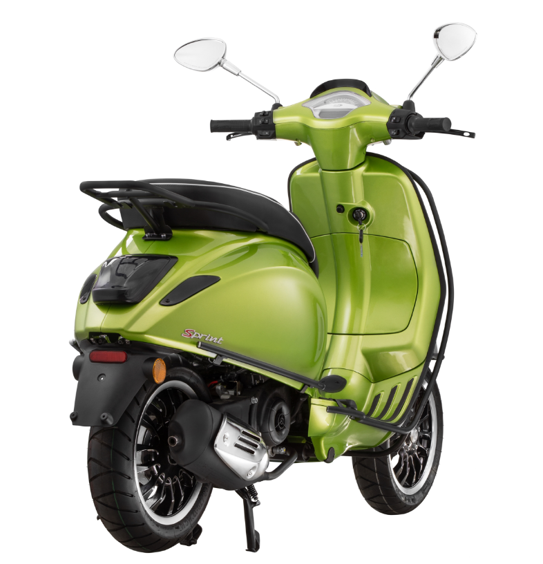 Sturzbügel Seitenhaube für Vespa Primavera/​Sprint/Elettrica 50-150ccm, schwarz matt