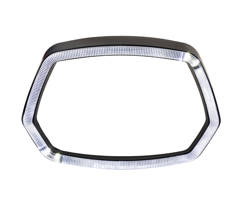 Lampenring LED Leuchtring für Vespa Sprint 50ccm 2T/​4T, schwarz matt