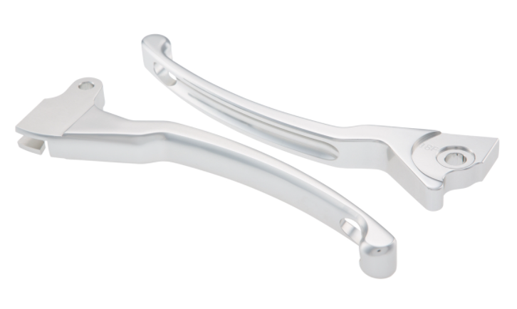Sporthebel Set Bremse links/rechts für Vespa LX/​LXV/​S/​Primavera/​Sprint 50-150ccm, silber