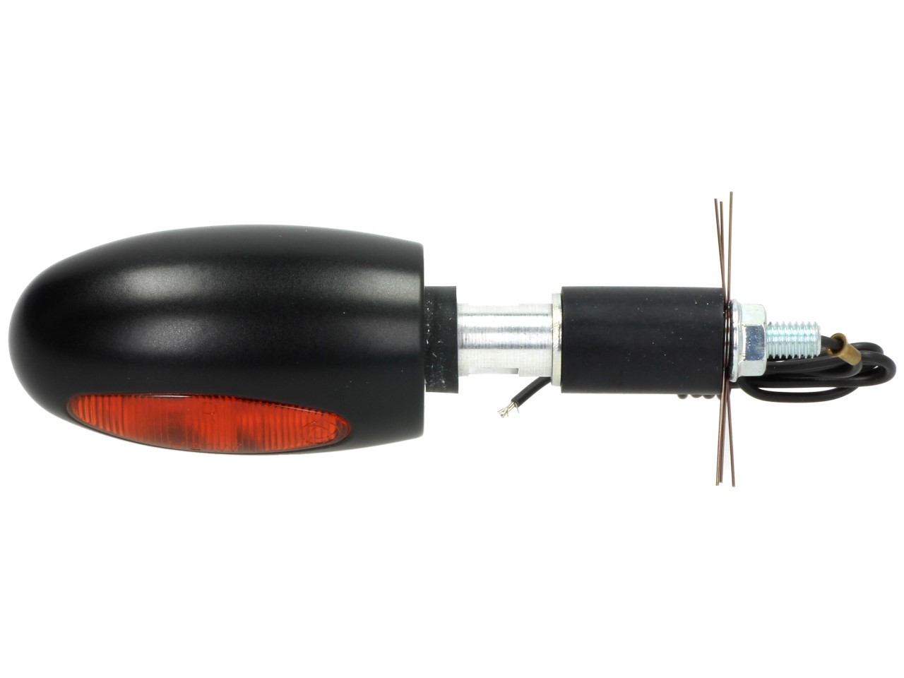 Kellermann Blinker, BL 1000 yellow, Messing, Halogen, VR/VL, 12 V, 21 W, schwarz seidenmatt