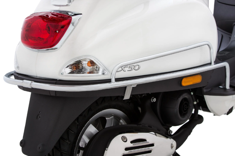 Sturzbügel FA ITALIA Seitenhaube für Vespa LX/​LXV/S 50-150ccm, chrom