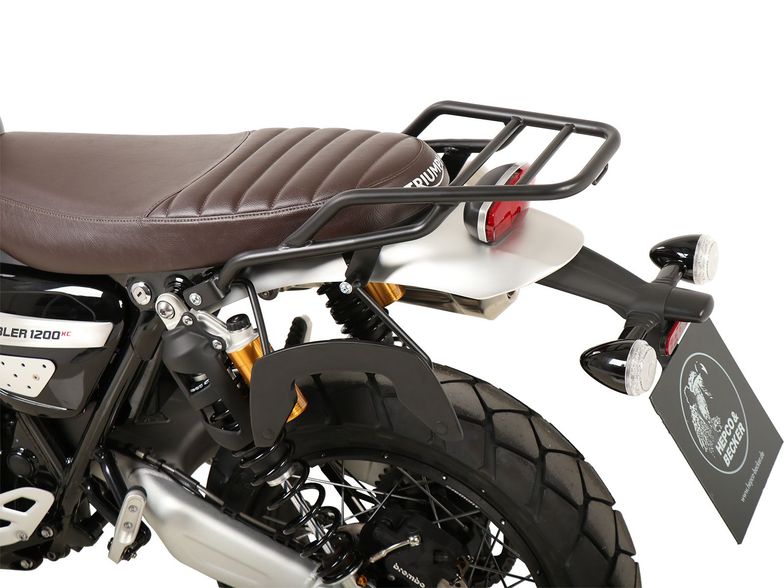 Rohrgepäckbrücke schwarz für Triumph Scrambler 1200 XE (24- ) Hepco & Becker