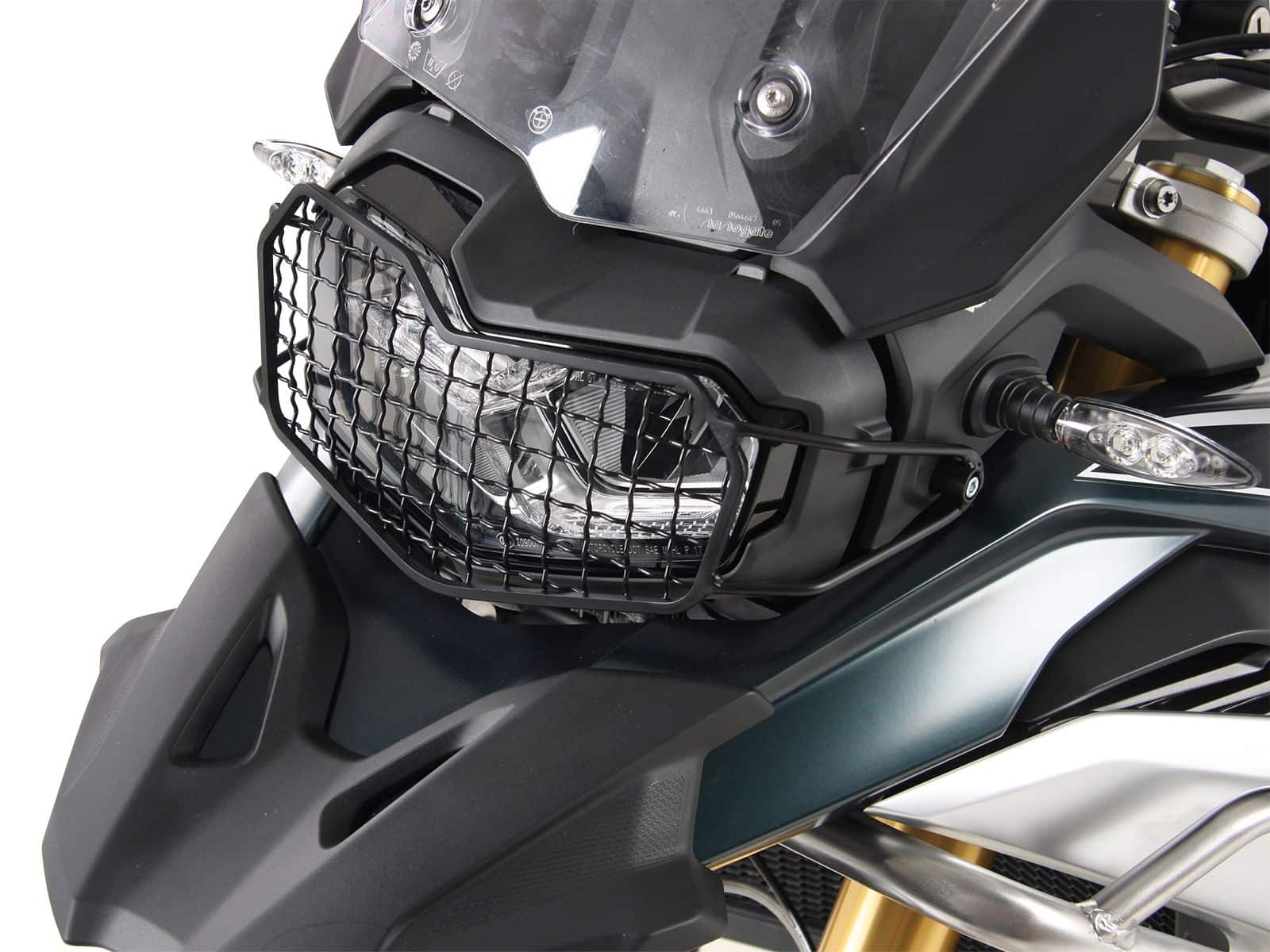 Lampenschutzgitter schwarz für BMW F 750 GS Hepco & Becker