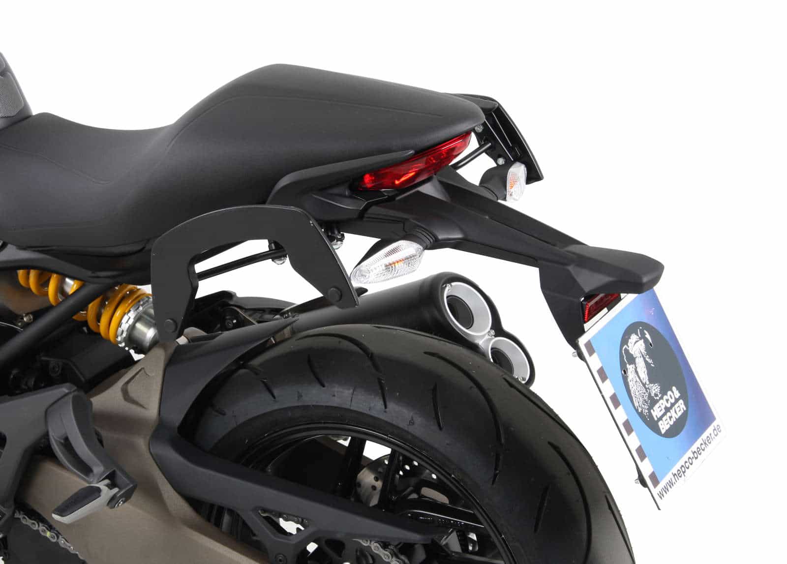 C-Bow Seitenträger schwarz für Ducati Monster 821 (14-17) Hepco & Becker