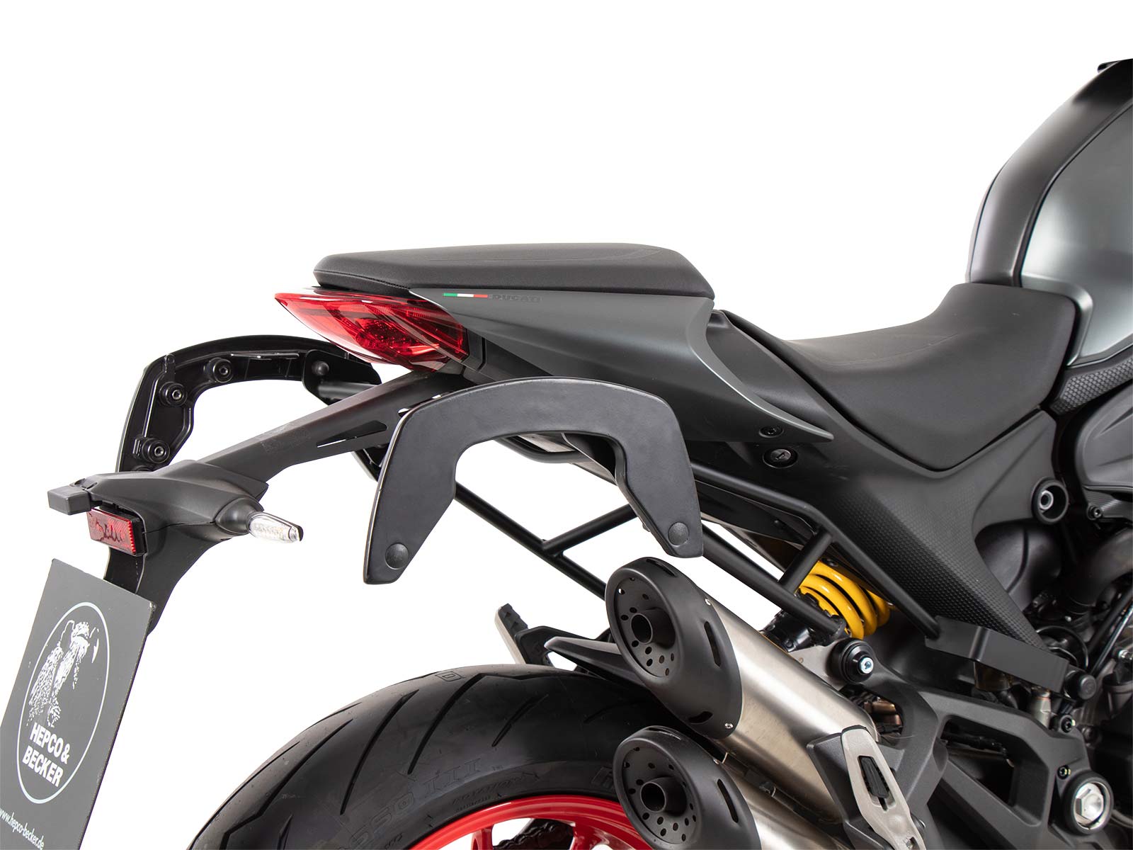 C-Bow Seitenträger schwarz für Ducati Monster 937 / 937+ (21-) Hepco & Becker