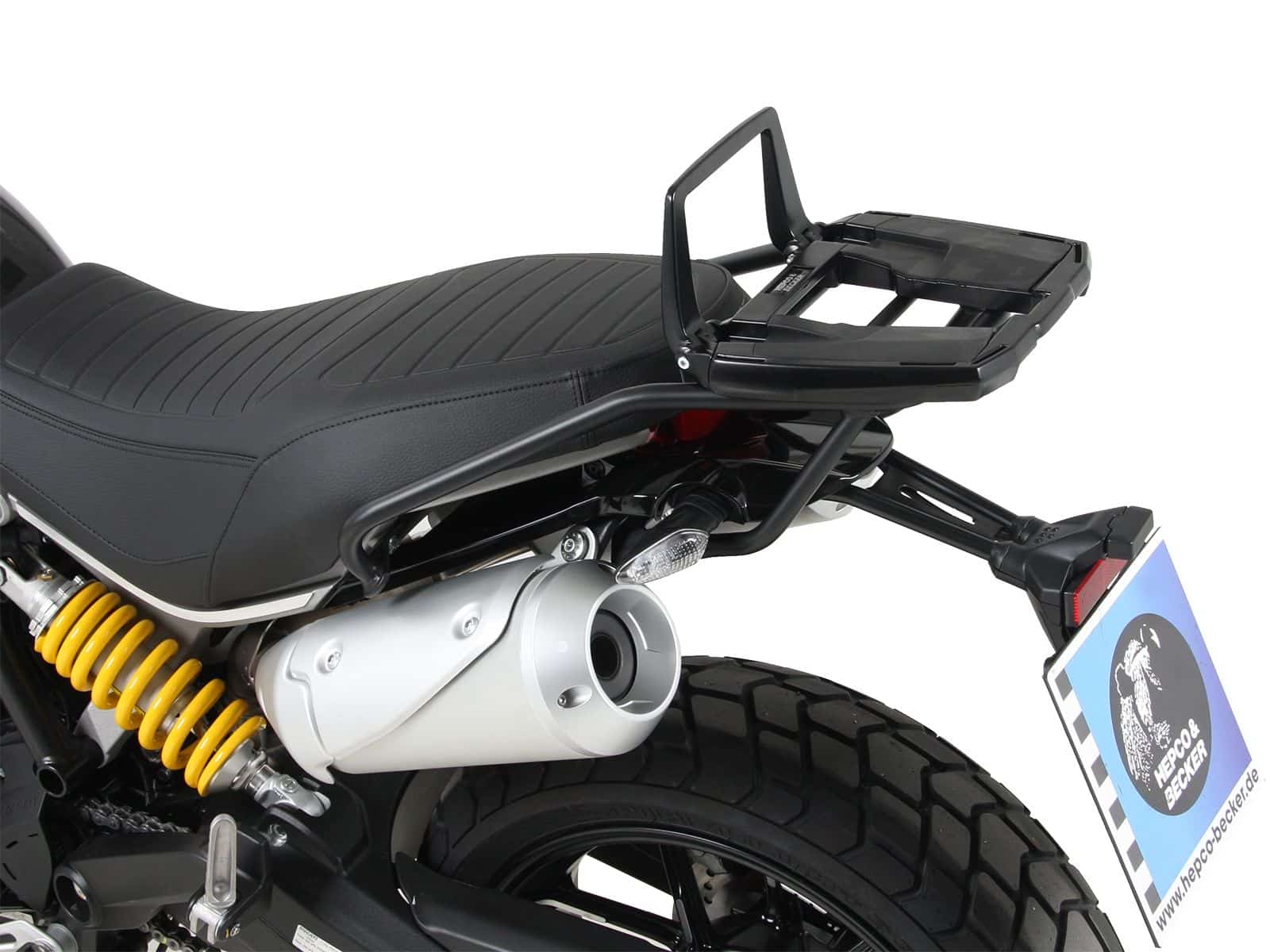 Easyrack Topcaseträger schwarz für Ducati Scrambler 1100 /Special /Sport (18-20) Hepco & Becker
