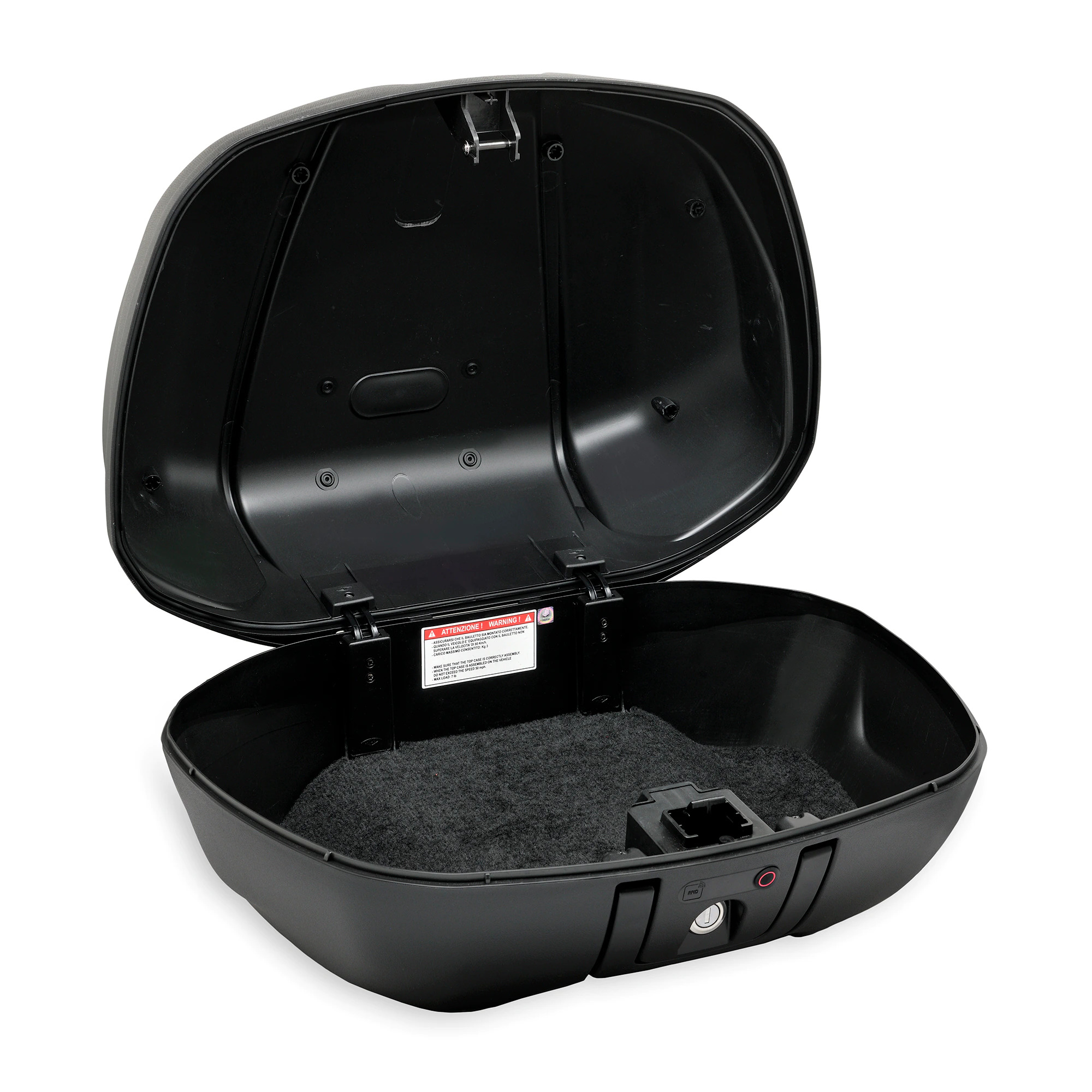 Top Case Kit "Keyless" 52 l (inkl. Halteplatte) für Piaggio MP3 400 / 530 HPE