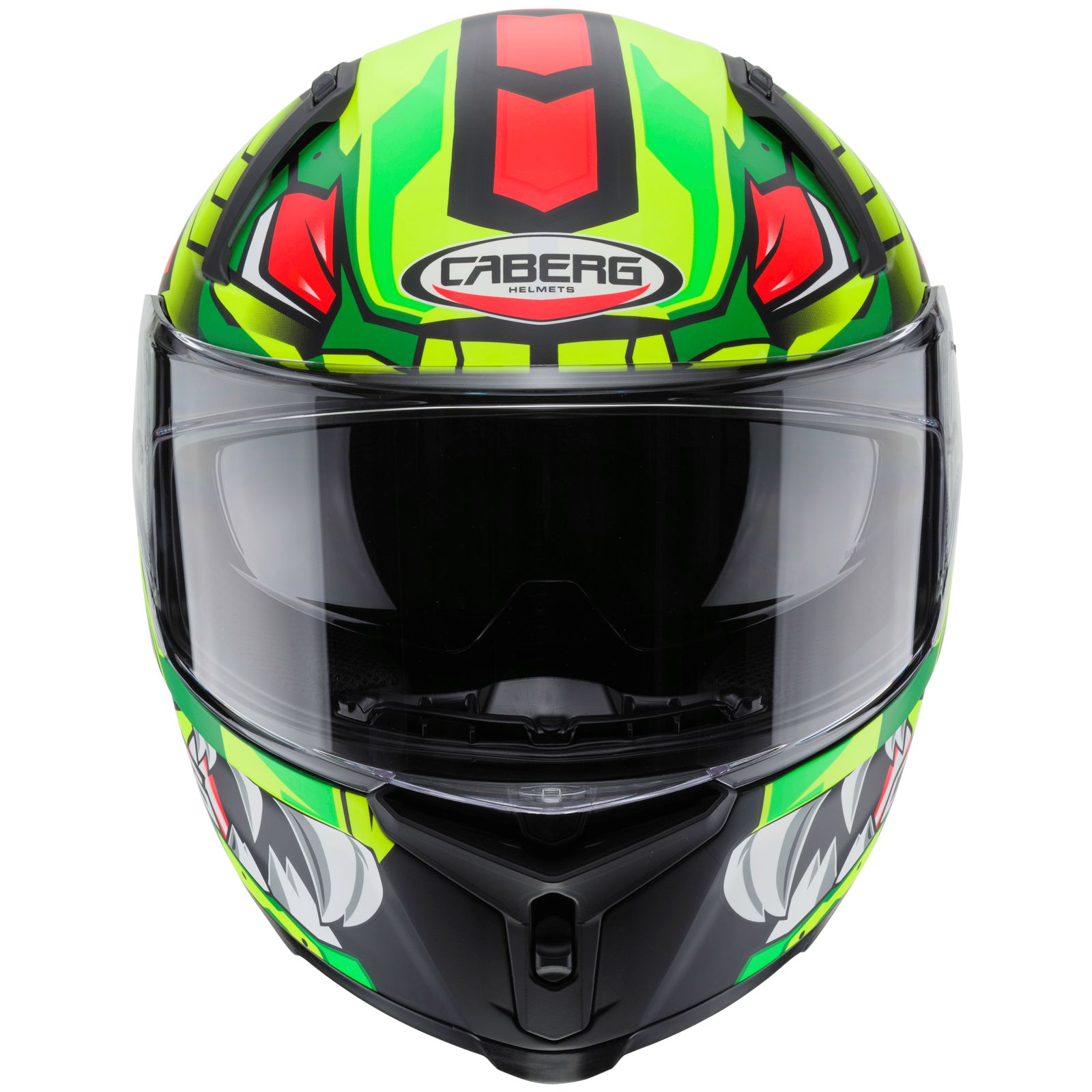 Caberg Helm Avalon Giga, matt-schwarz/fluo-gelb-rot
