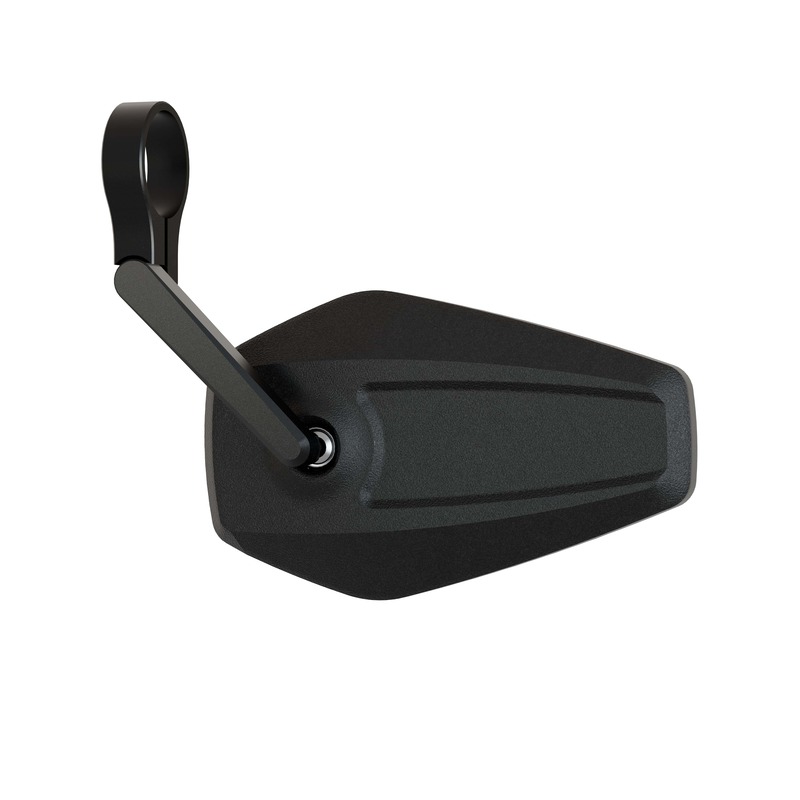 HIGHSIDER smart Lenkerendenspiegel Booster 2 Schwarz Kurz (1Stck.)