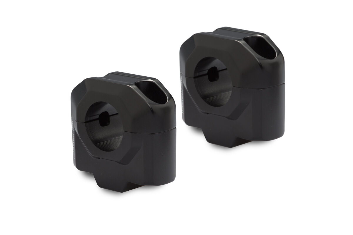 SW-Motech Lenkererhöhung, schwarz für Ø 28 mm Lenker, H=30 mm für Yamaha XSR 700
