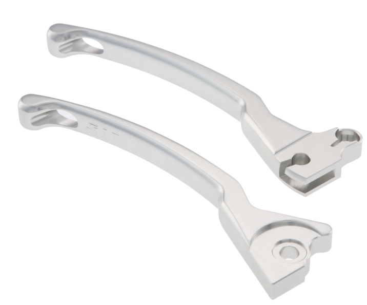 Sporthebel Set Bremse links/rechts für Vespa LX/​LXV/​S/​Primavera/​Sprint 50-150ccm, silber