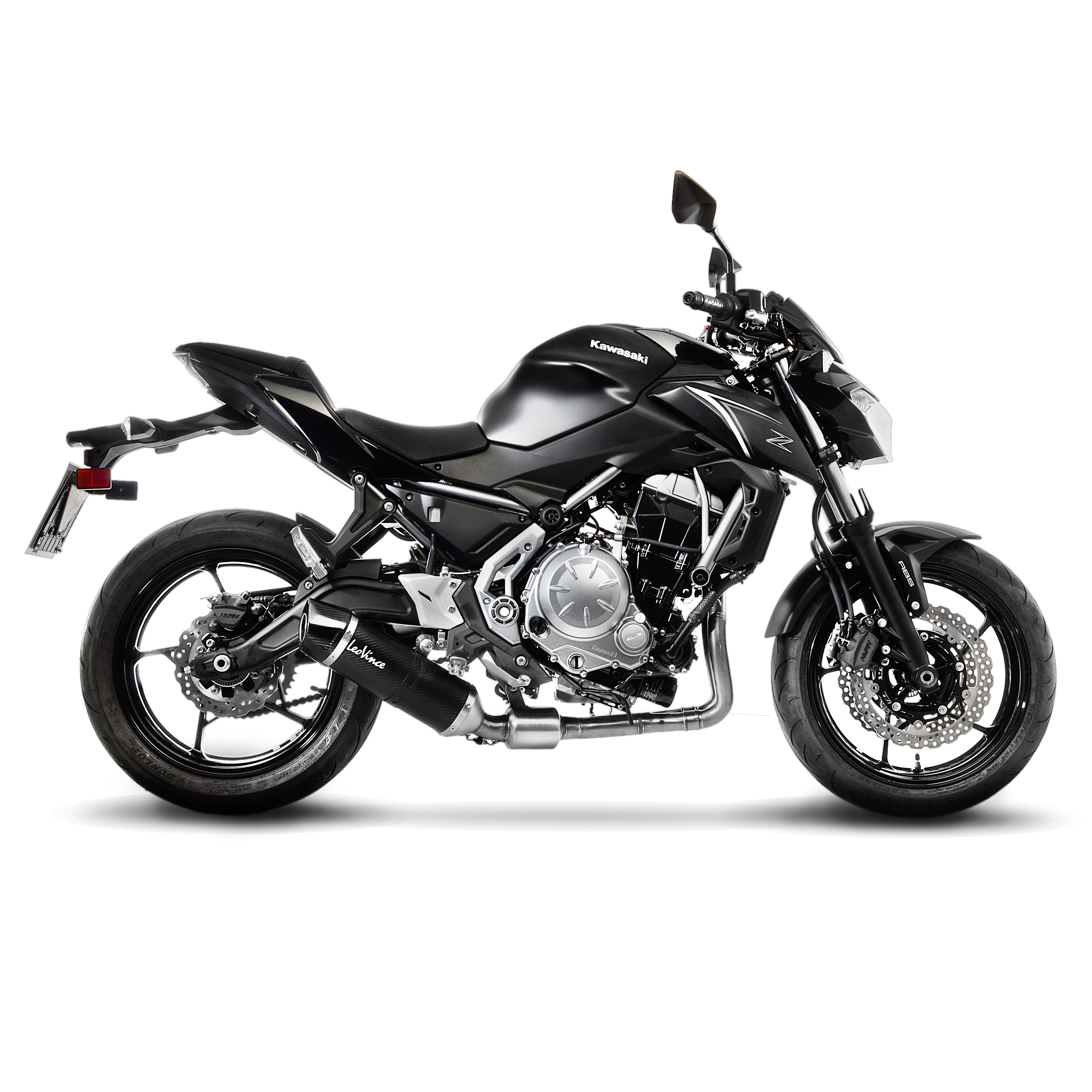 LeoVince Auspuffanlage SBK LV One Evo 2, Carbon, Komplettanlage für Z 650 / Ninja 650 (Bj.17-19)