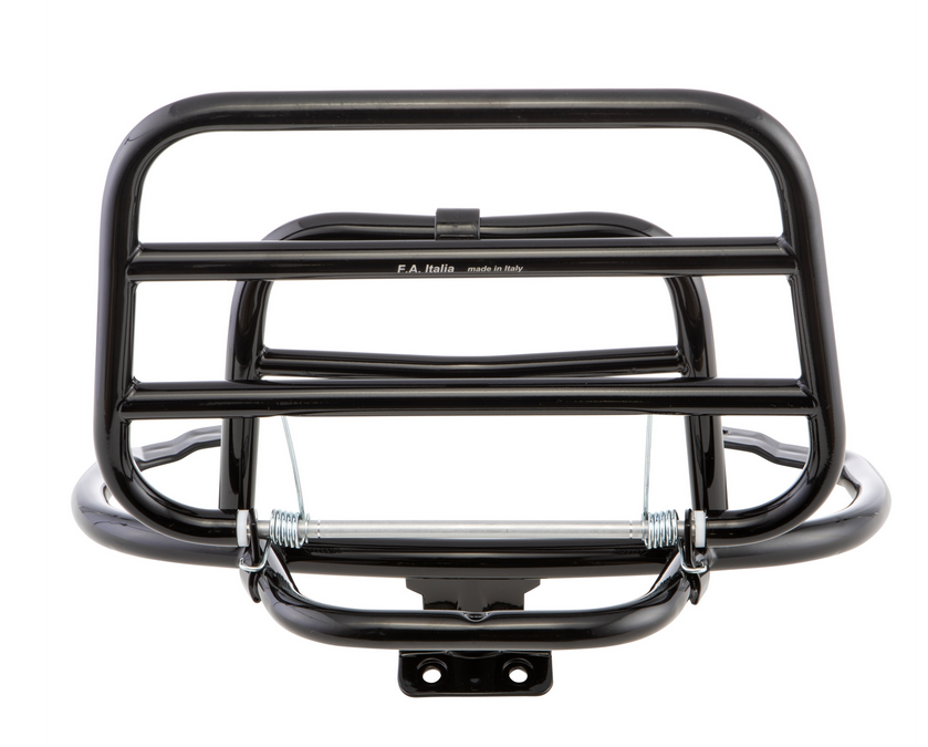 Gepäckträger hinten für Vespa Primavera /​Sprint 50-150ccm, klappbar, schwarz glänzend