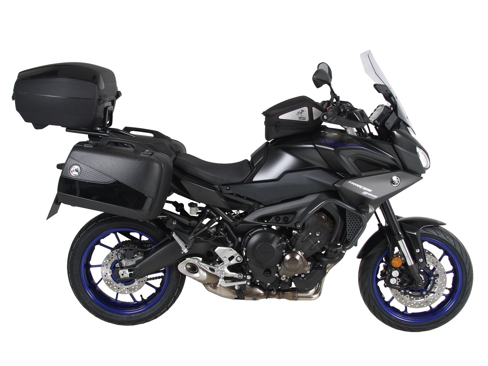 Alurack Topcase-Träger schwarz für Yamaha Tracer 900 / GT (Bj.18-) Hepco & Becker