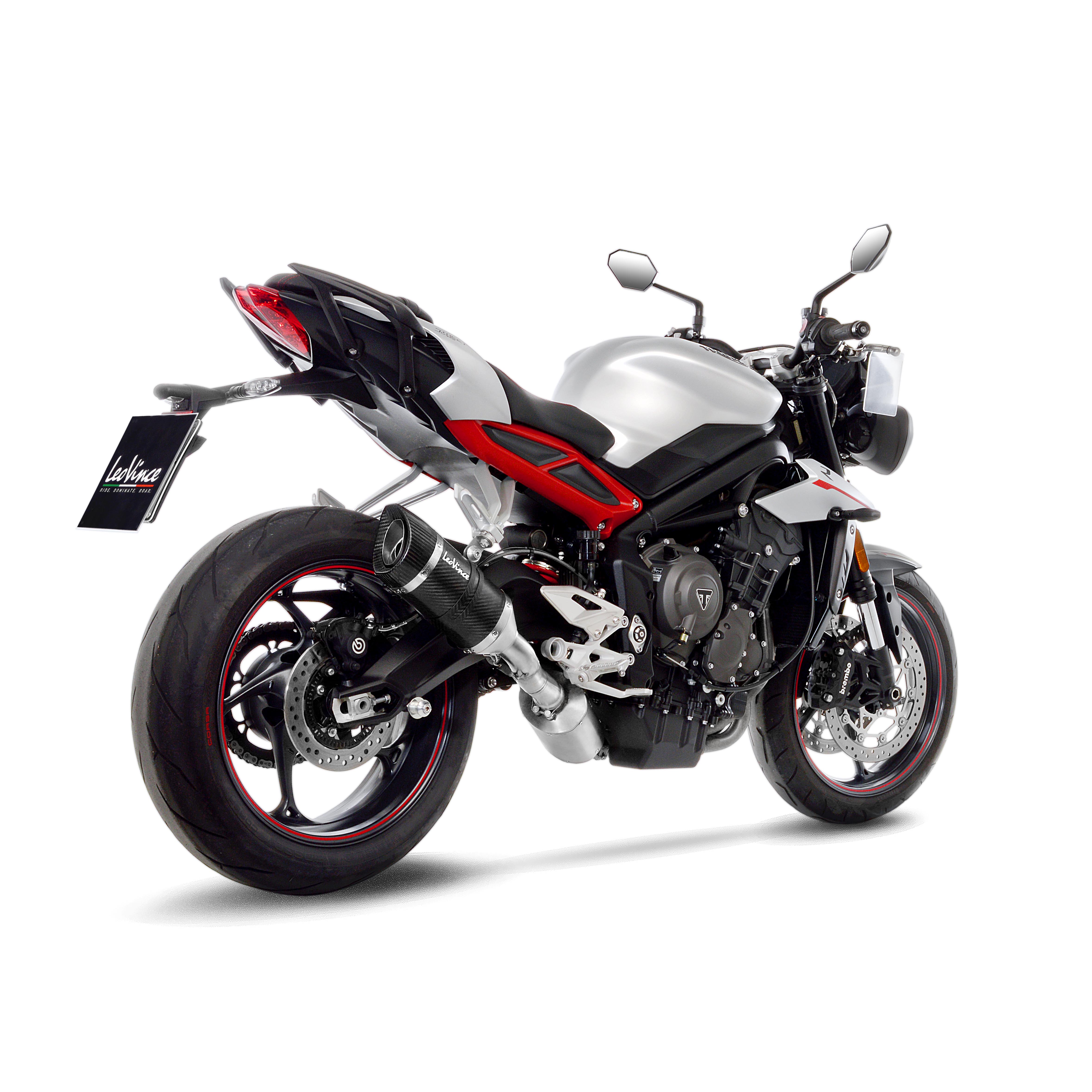 LeoVince Auspuffanlage LV Pro, Carbon, Slip On für Triumph Street Triple 765 S /RS (18-21)