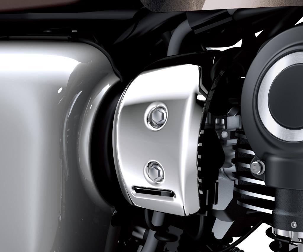 Drosselklappengehäuse Cover chrom rechts für W 800 Street (Bj.19-) Original Kawasaki