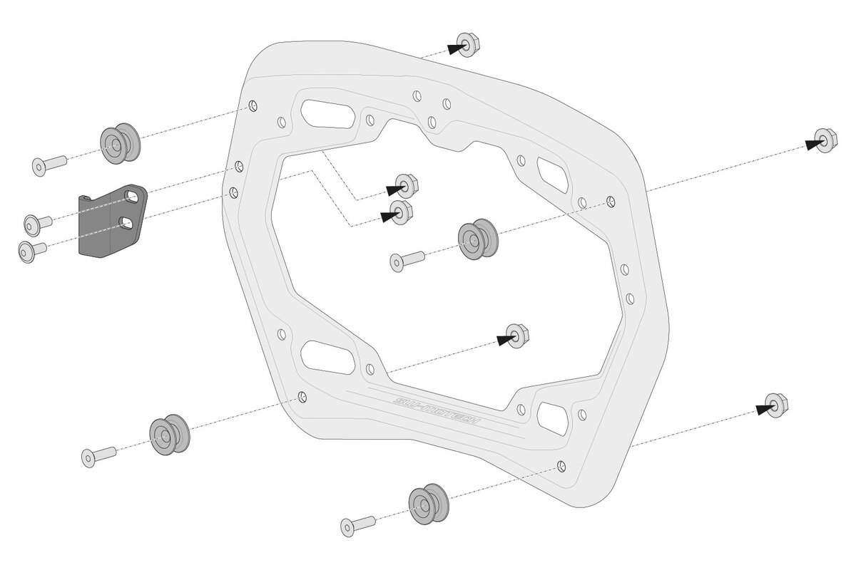 SW-Motech TRAX ADV Alukoffer-System 2x45L schwarz für Honda XL 750 Transalp (23-)