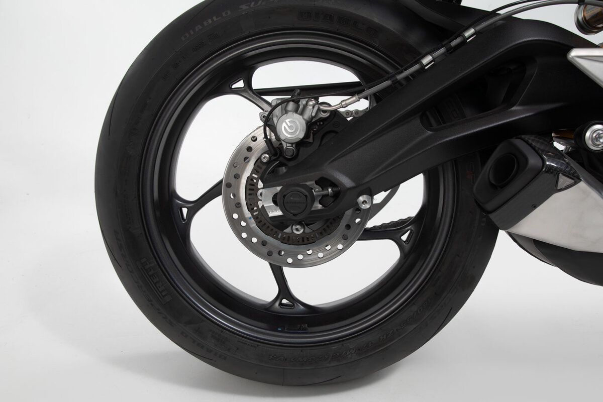 SW-Motech Sturzpad-Kit für Hinterachse schwarz für Yamaha YZF-R1, MT-10 /SP